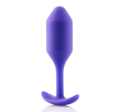 Plug analny - B-Vibe Snug Plug 2 Purple